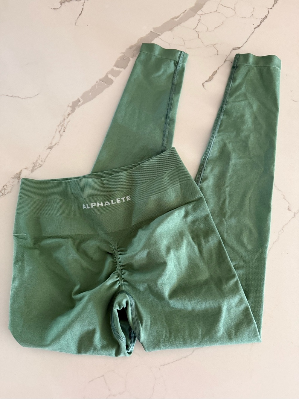 Alphalete Green Seamless High-Waist Leggings
